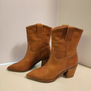 Tony Bianco Tan Leather Cowgirl Boot 7.5